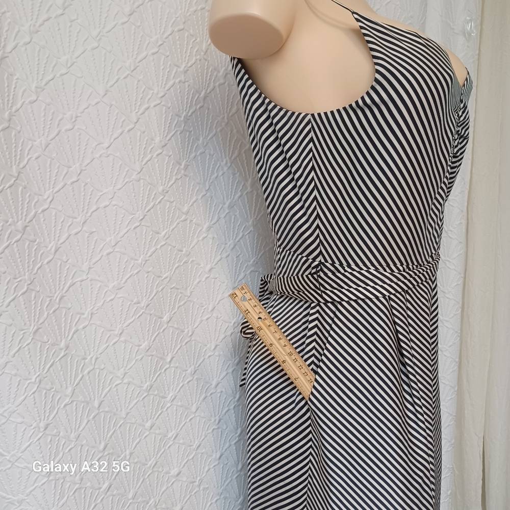 H&M Monochrome Striped Jumpsuit Women Size S - Picture 8 of 16